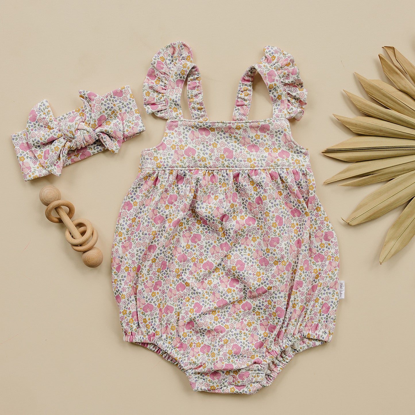 Sleeveless Romper - Sweet Orchid Meadow