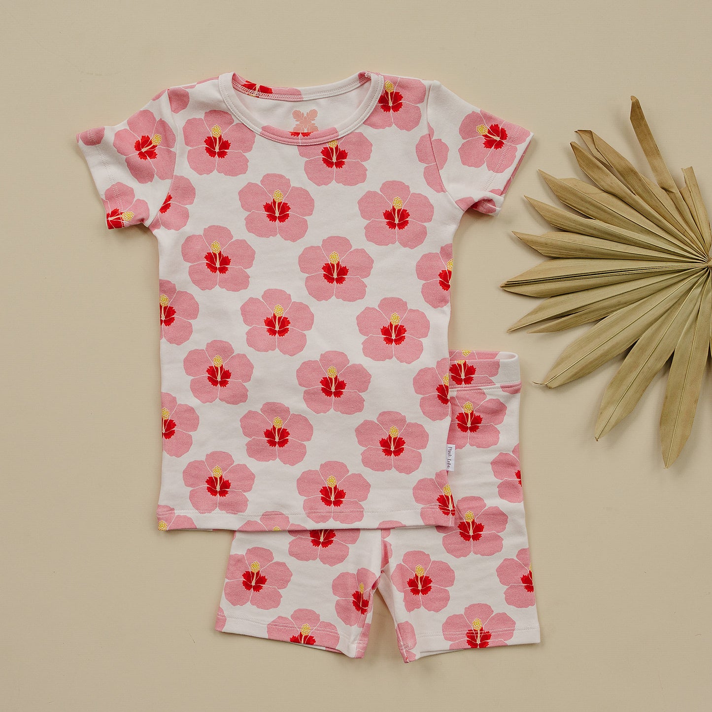 Short Sleeve Pajama Set - Hibiscus in Bloom