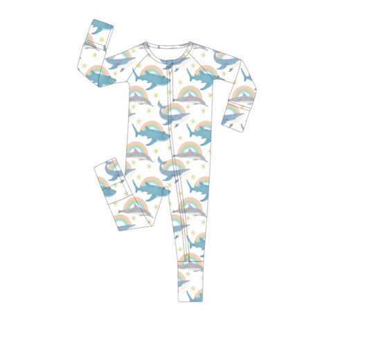 Long-Sleeved Zipper Rompers - Anuenue & Friends