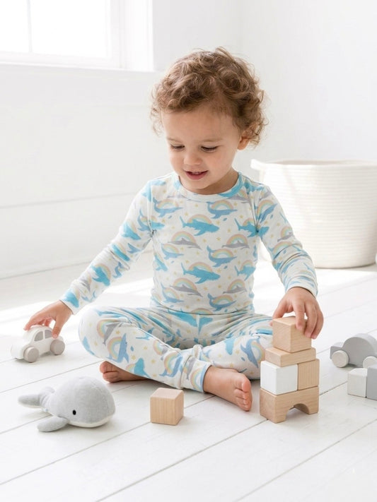 Two-Piece Long Sleeve Pajama Set - Anuenue & Friends