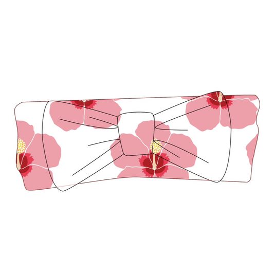 Bow Headband - Hibiscus in Bloom