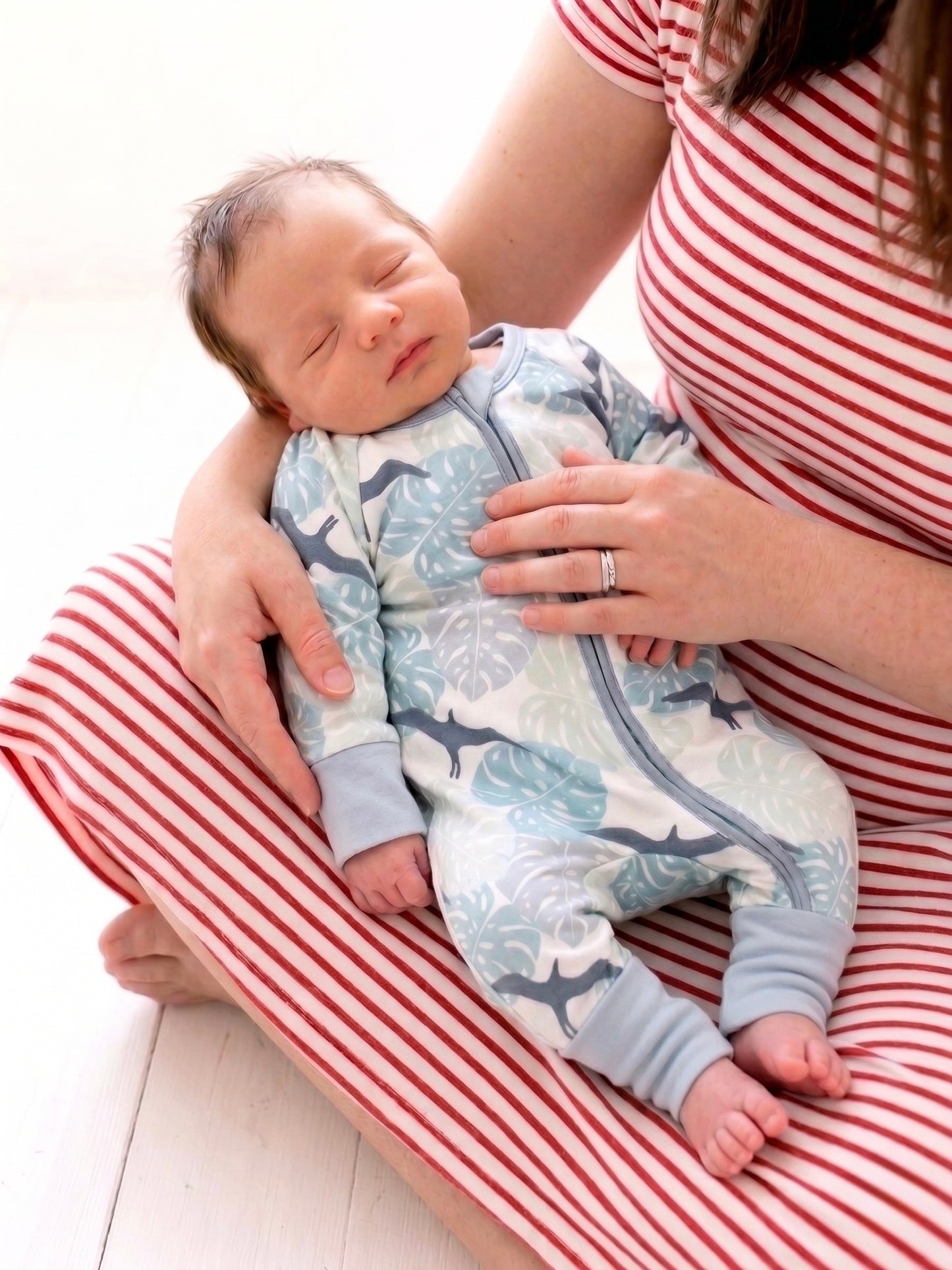 Long-Sleeved Zipper Rompers - Jungle Iwa
