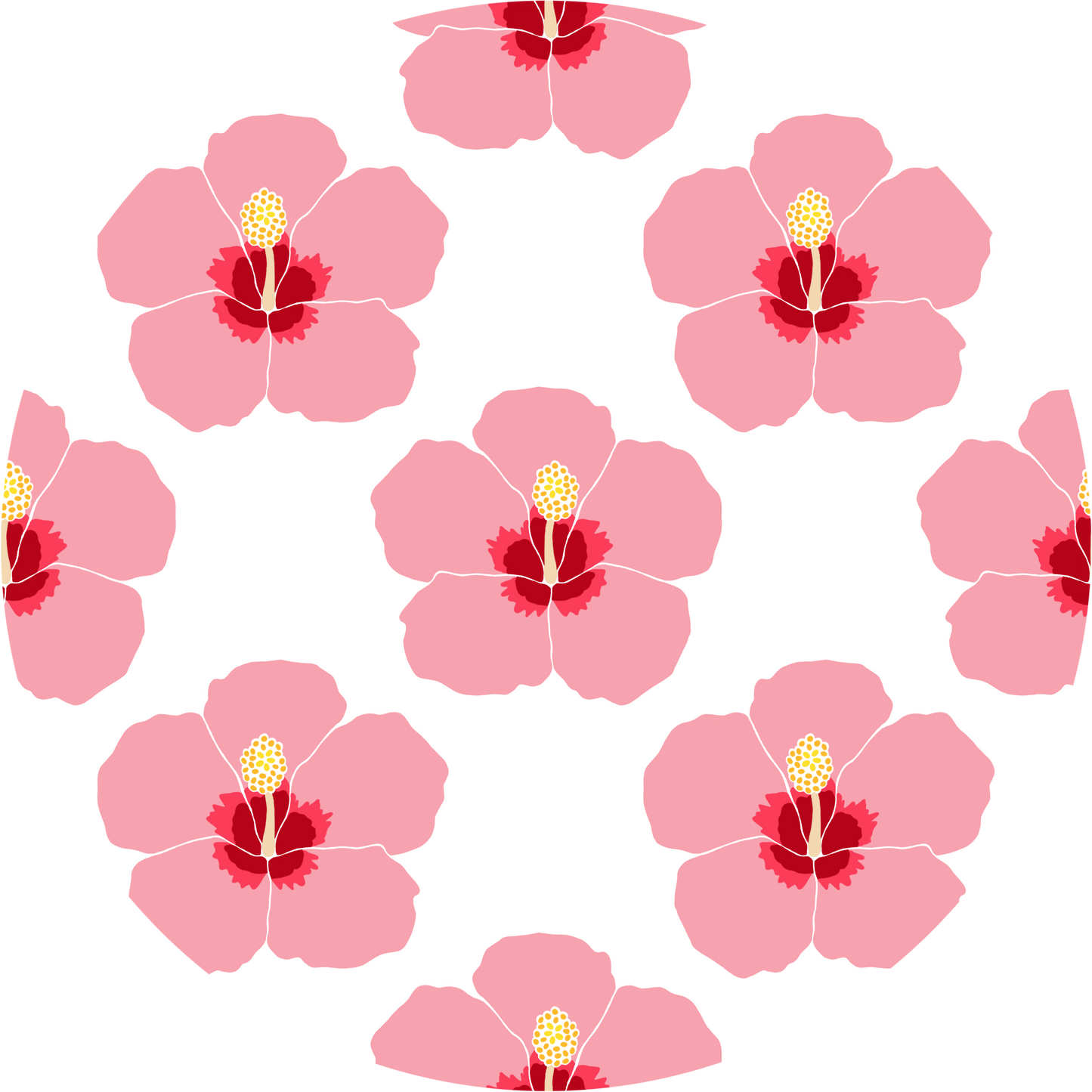 Long-Sleeved Zipper Rompers - Hibisucs in Bloom